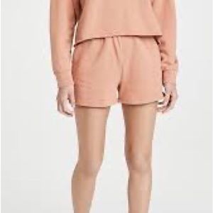 Z Supply Classic Gym Shorts Peach Large NWT